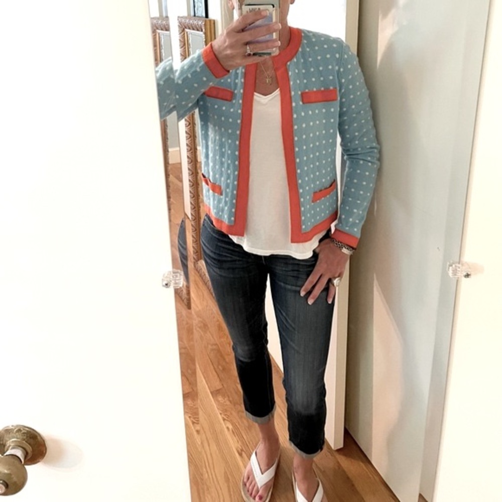 J. McLaughlin Dottie Crew Neck Cardigan